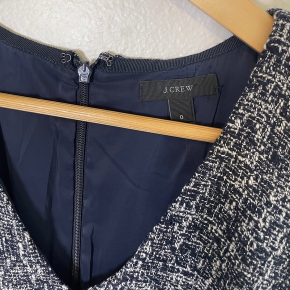 J Crew V Neck Navy & White Dress Size 0 - Picture 2 of 6